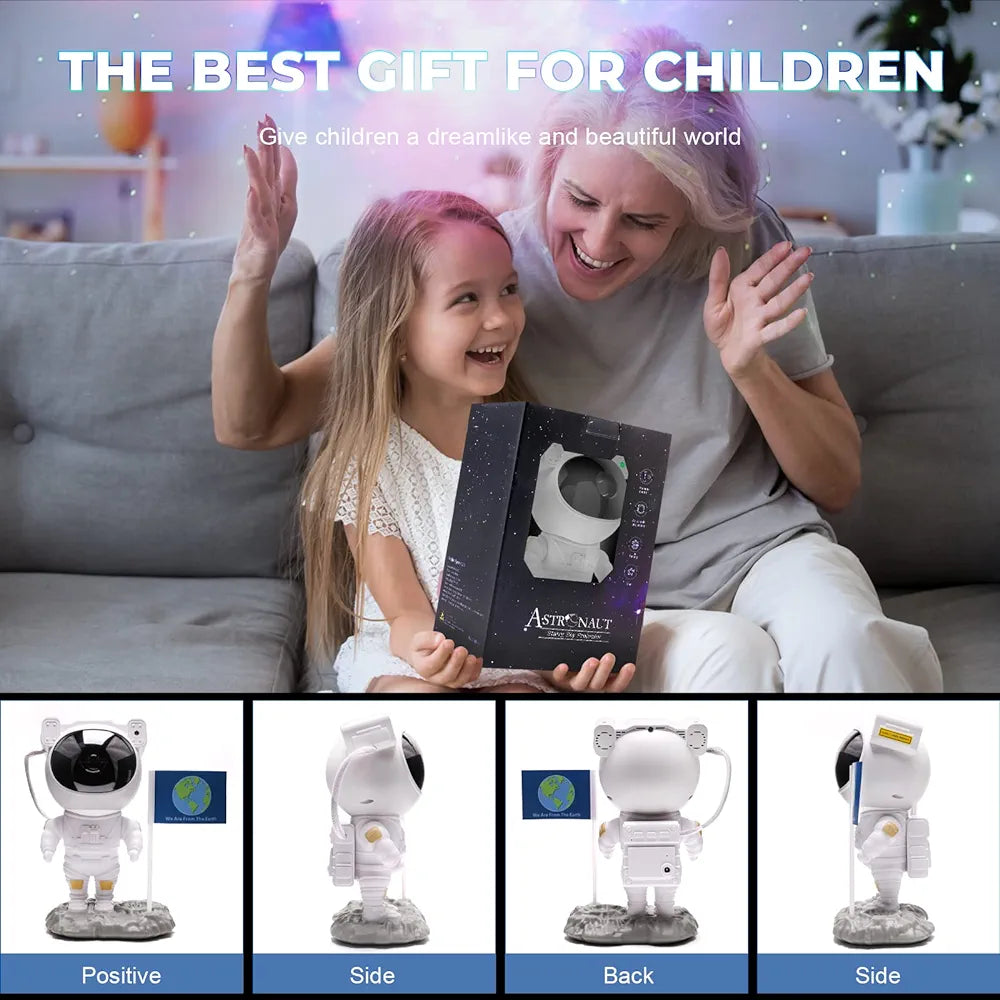 Brand: LUXONIC
4.0 4.0 out of 5 stars (87)
LUXONIC Galaxy Astronaut Projector with Bluetooth Music Speaker,Remote Control&Timer,Nebula Star Space Buddy Projector